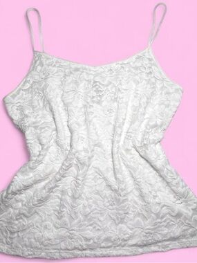 White Lace Cami Tank Top